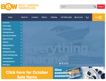 Tablet Screenshot of boatownerswarehouse.com